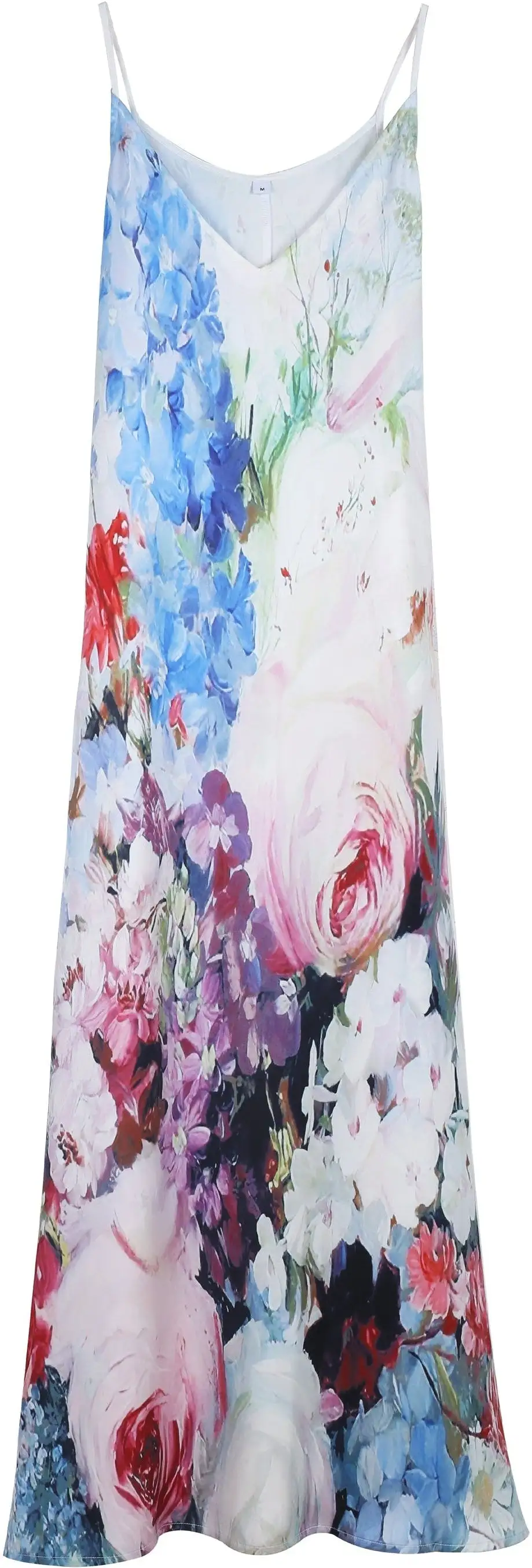 Watercolor Floral Bouquet Maxi Dress