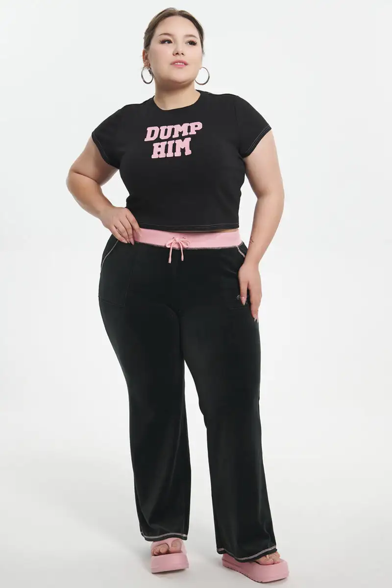 Plus-Size Dump Him Baby Tee