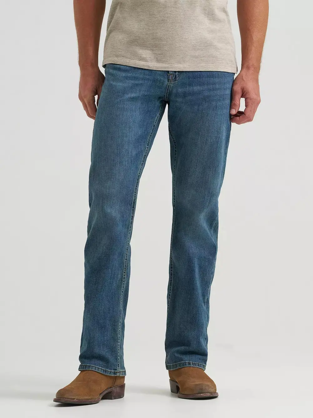 WRANGLER MEN'S FIVE STAR PREMIUM FLEX RELAXED FIT BOOTCUT JEAN IN LIVINGSTON