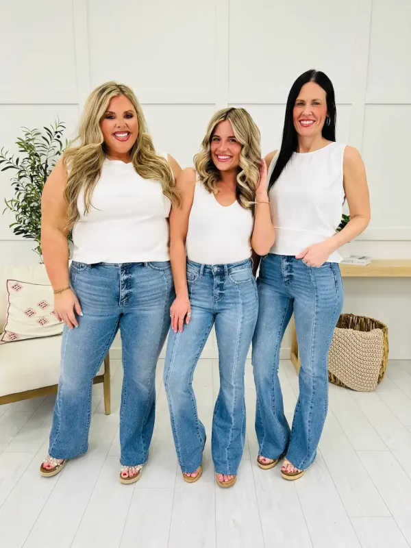 Long and Lean MOCO Exclusive Tummy Control Flare Jeans