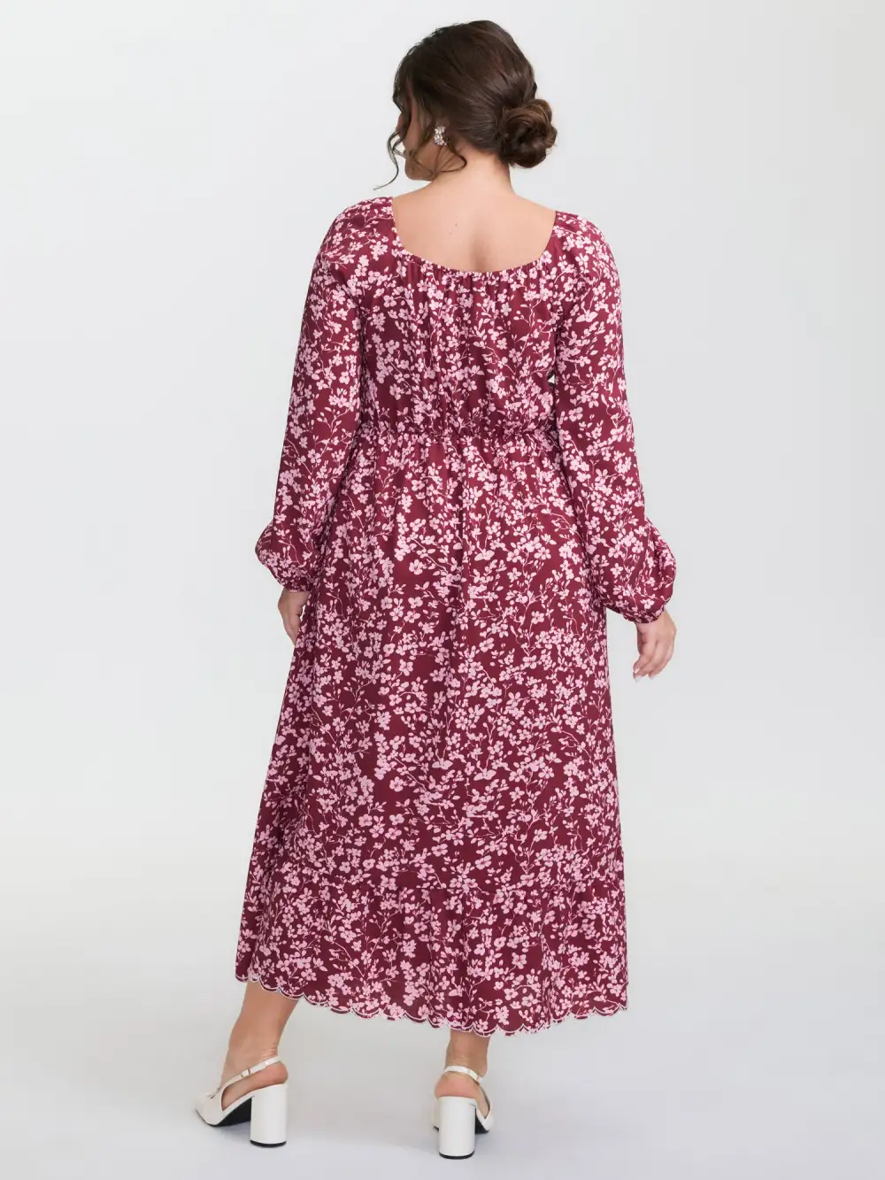 Sweet Floral Adjustable Bust Maxi Dress