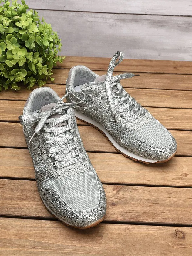 Women Muffin Rhinestone New Crystal  Platform Sneakers