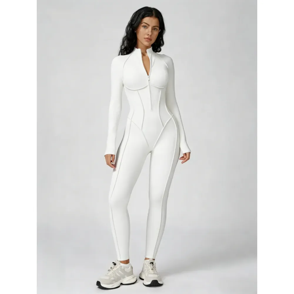 Women's Zippered High-Neck Shaping Bodysuit