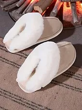 Women's Brown Cozy Slippers – Faux Suede Fleece Lined Warm Indoor House Shoes for Winter and Home Comfort