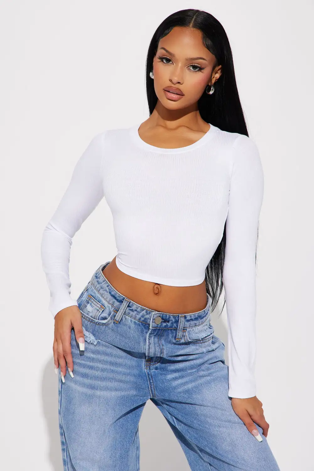 My Everyday Ribbed Tee - White