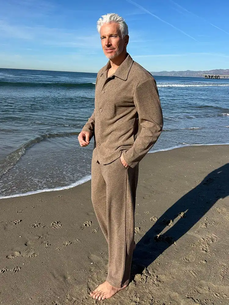 Leisure Chic Jacket Pants Set