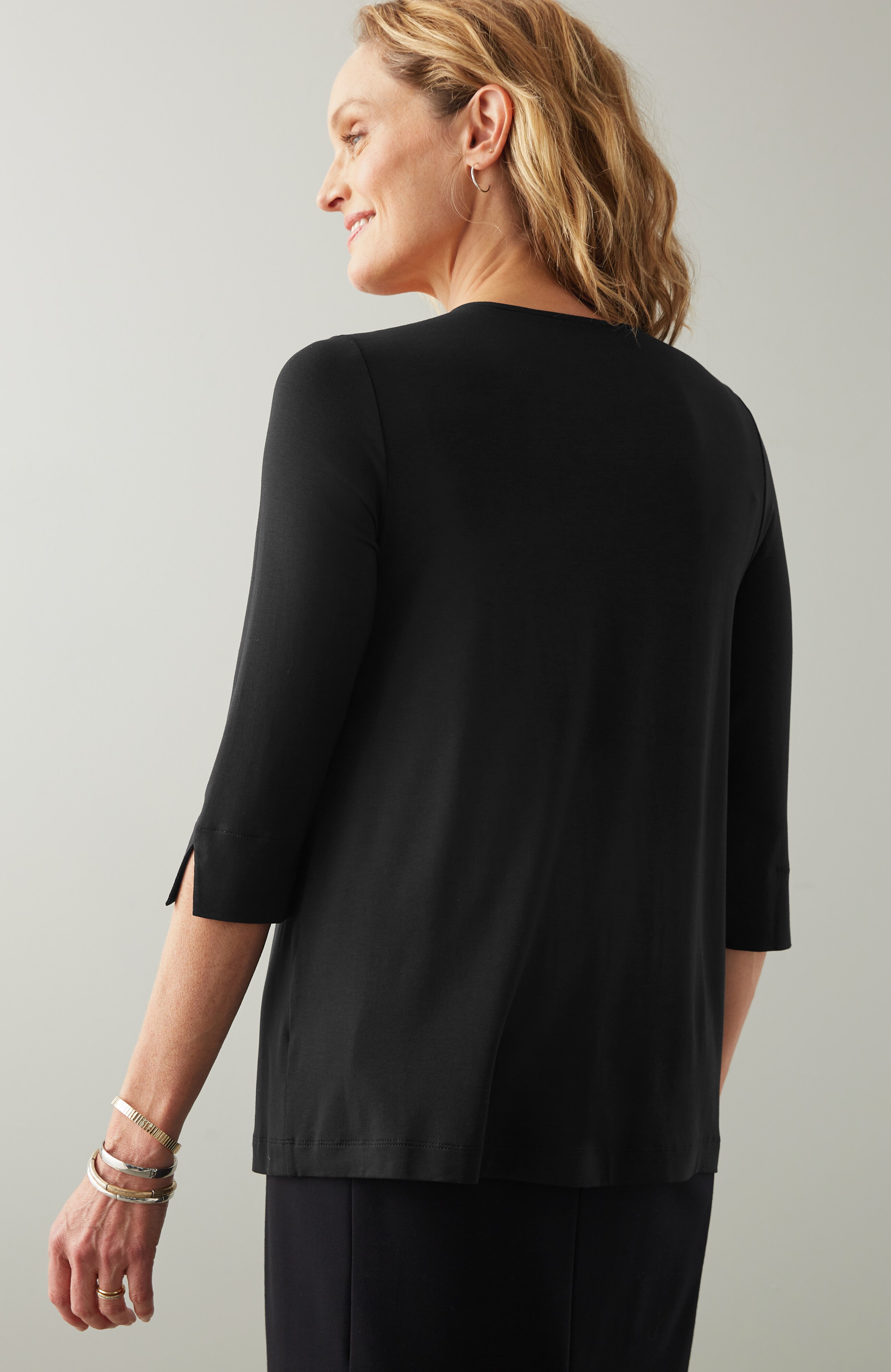 Wearever Ballet-Sleeve Crew-Neck Top