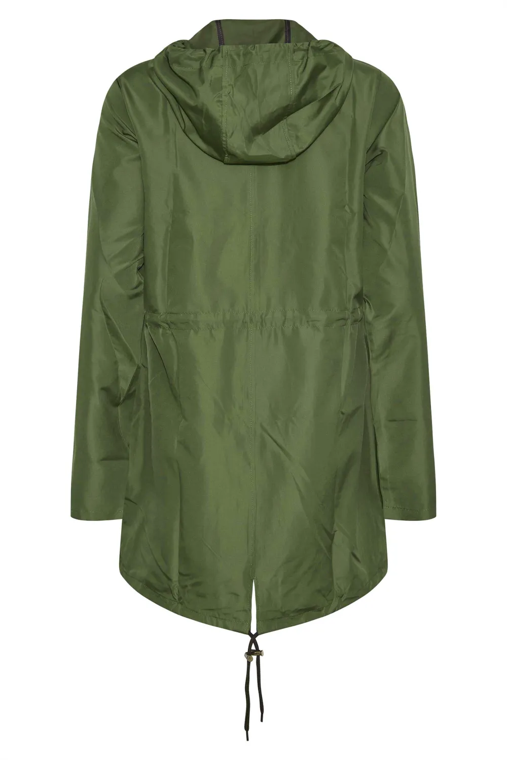 LTS Tall Khaki Green Pocket Parka