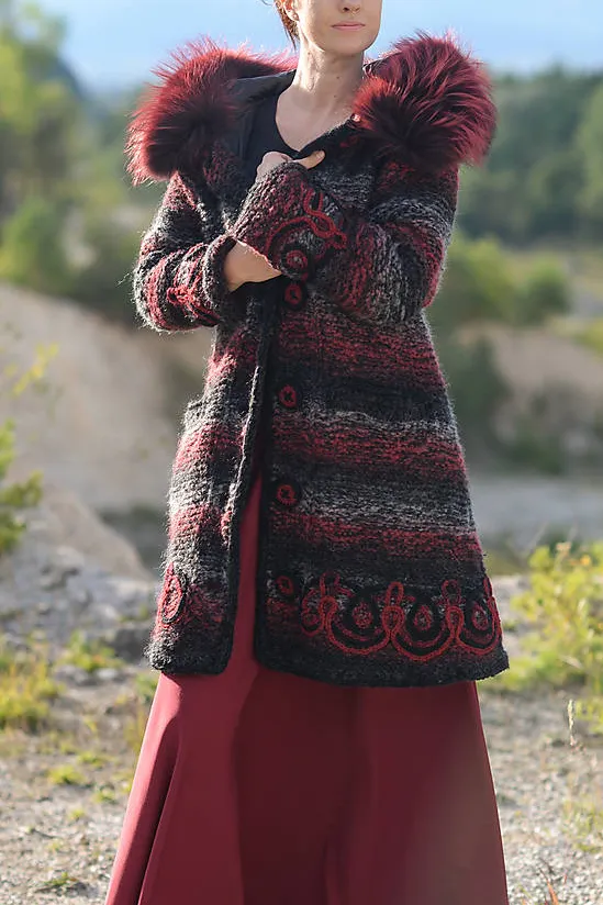 Women Casual Plus Size Long Sleeve Hooded Outwear