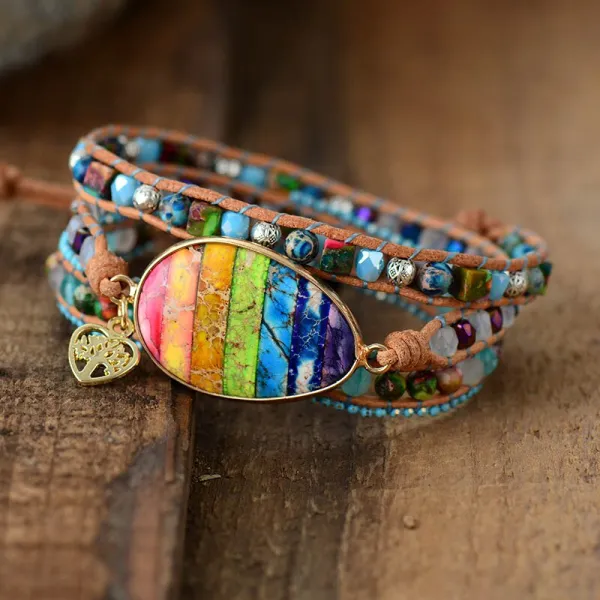 Chakra Healing Wrap Bracelet