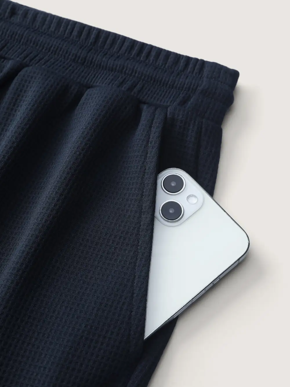 Textured Waist Drawstring Jogger Pants