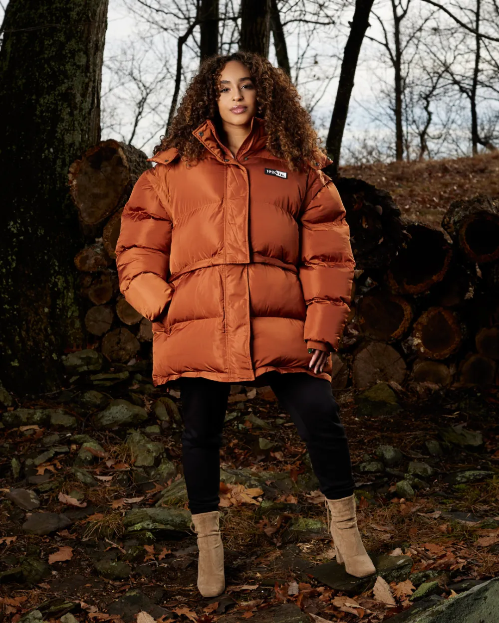 Orange Spice Mid Utility Puffer