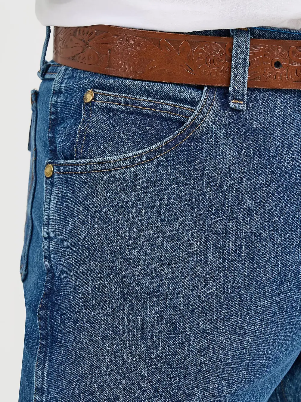 PREMIUM PERFORMANCE COWBOY CUT ADVANCED COMFORT WICKING REGULAR FIT JEAN IN VINTAGE STONE