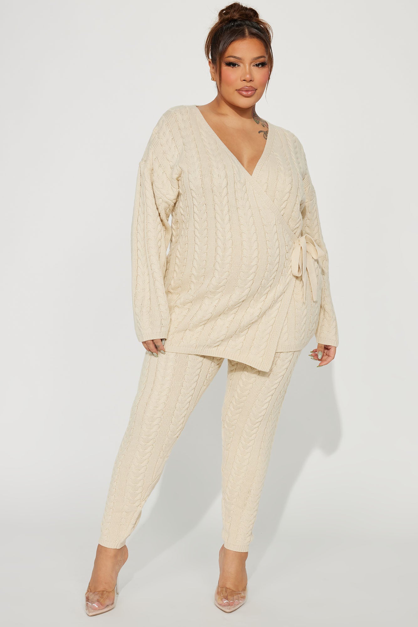 Keeley Sweater Pant Set - Cream