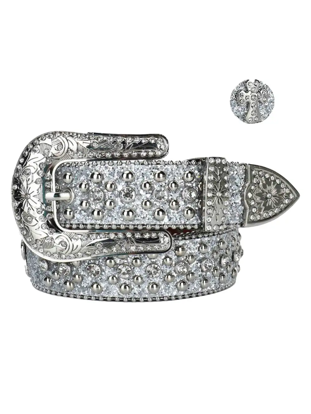 Studded Rhinestone Belt-1797