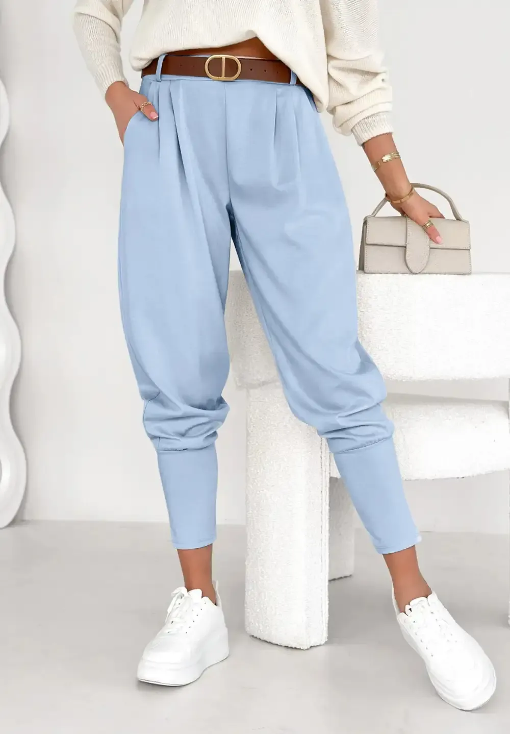 Women's Solid Color Casual Harem Pants