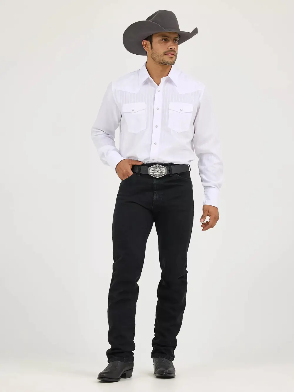COWBOY CUT SILVER EDITION SLIM FIT JEAN IN BLACK