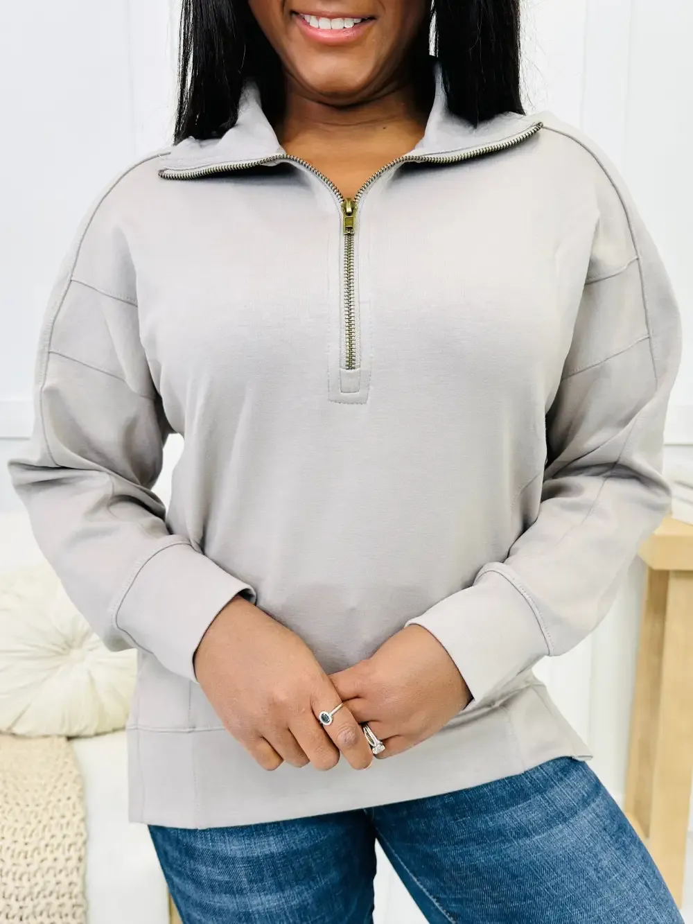 REG/CURVY Stone Serenity Sweatshirt
