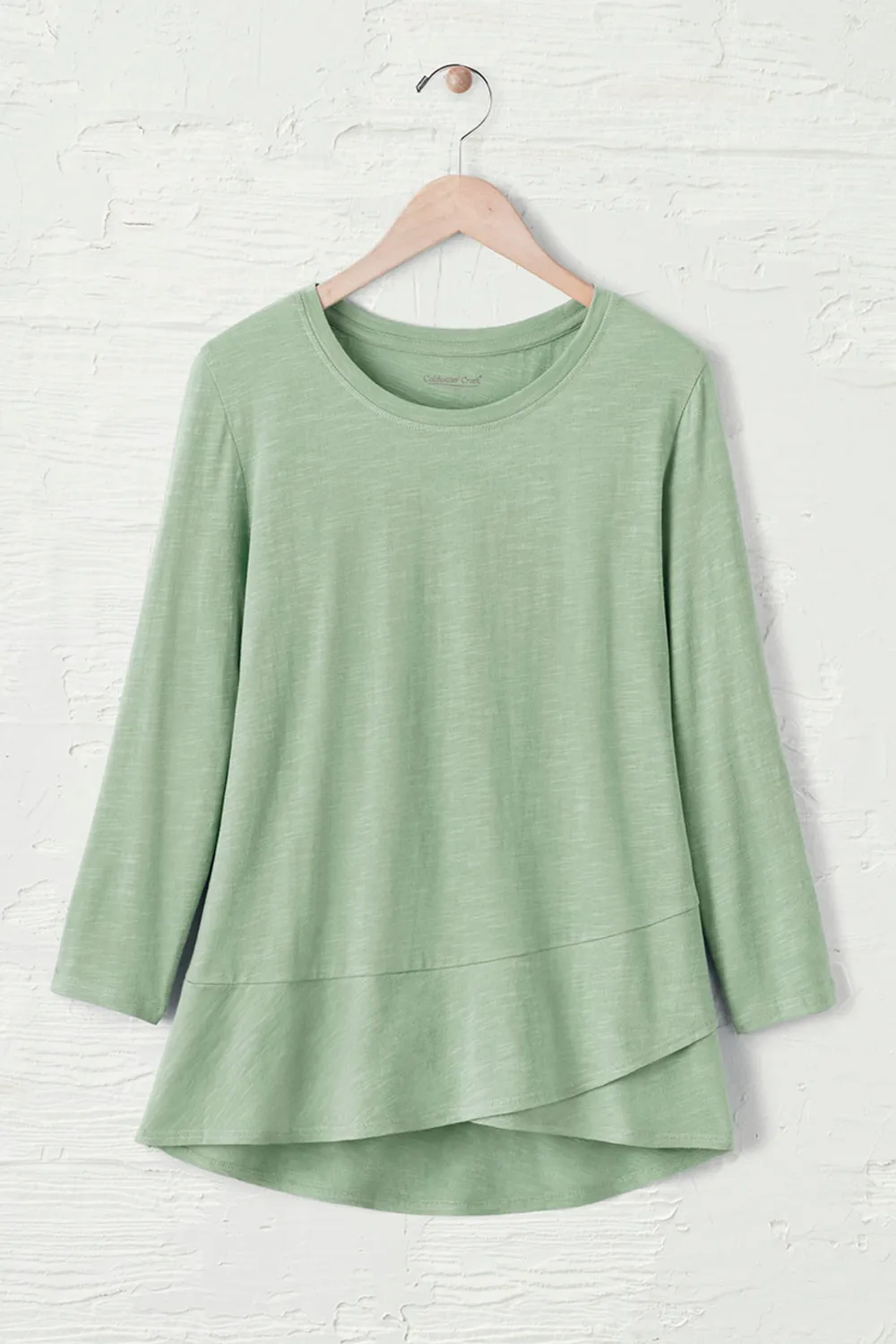 Ruffled Charm Slub Tee