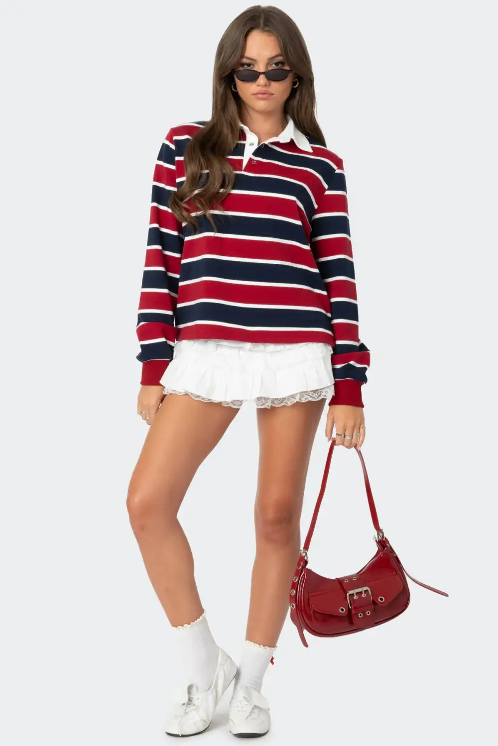 Hanna Striped Collared Shirt