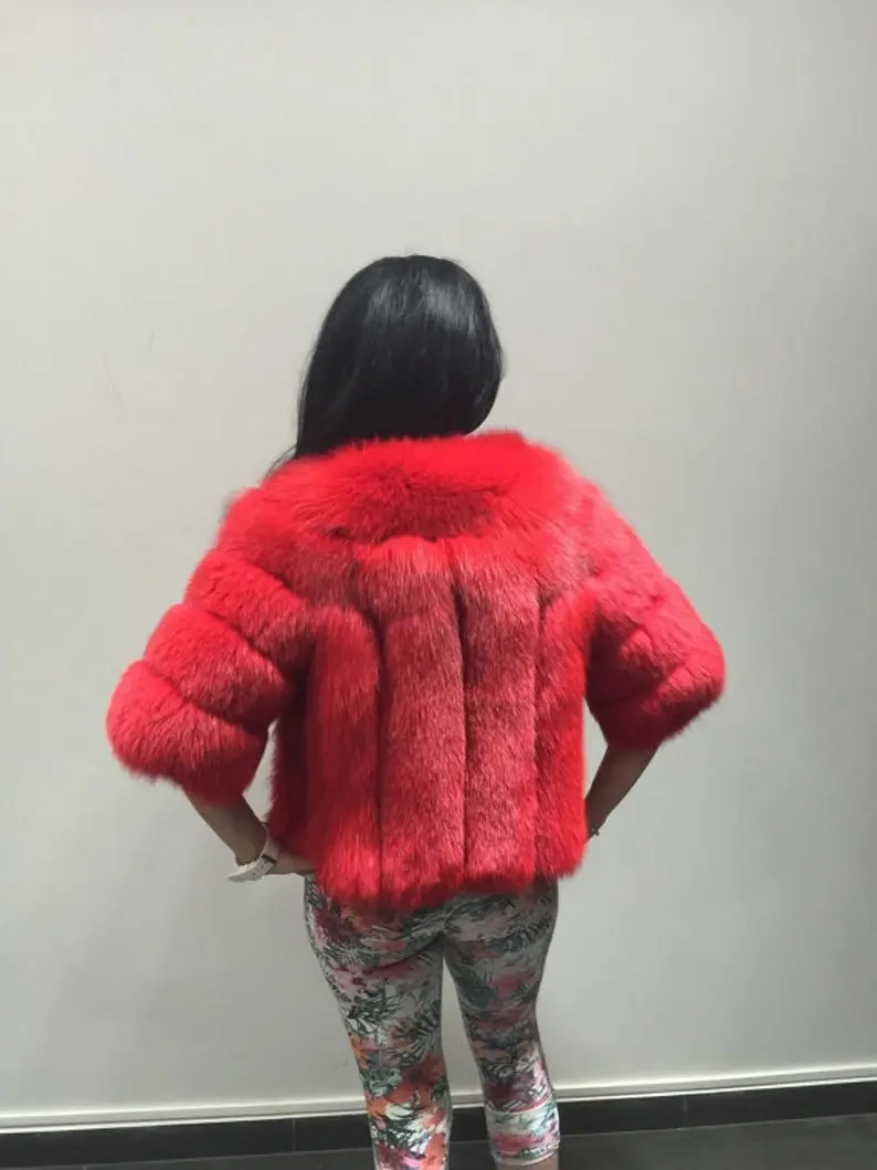 Red Fox Fur Jacket