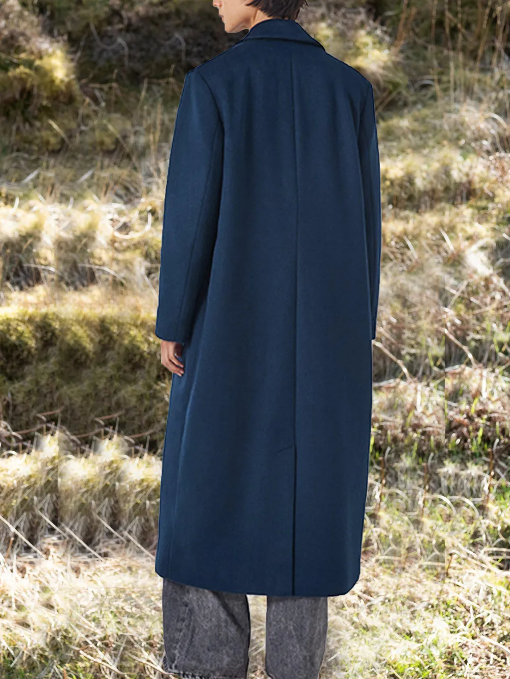 ANYDAY Maxi Top Coat, Navy
