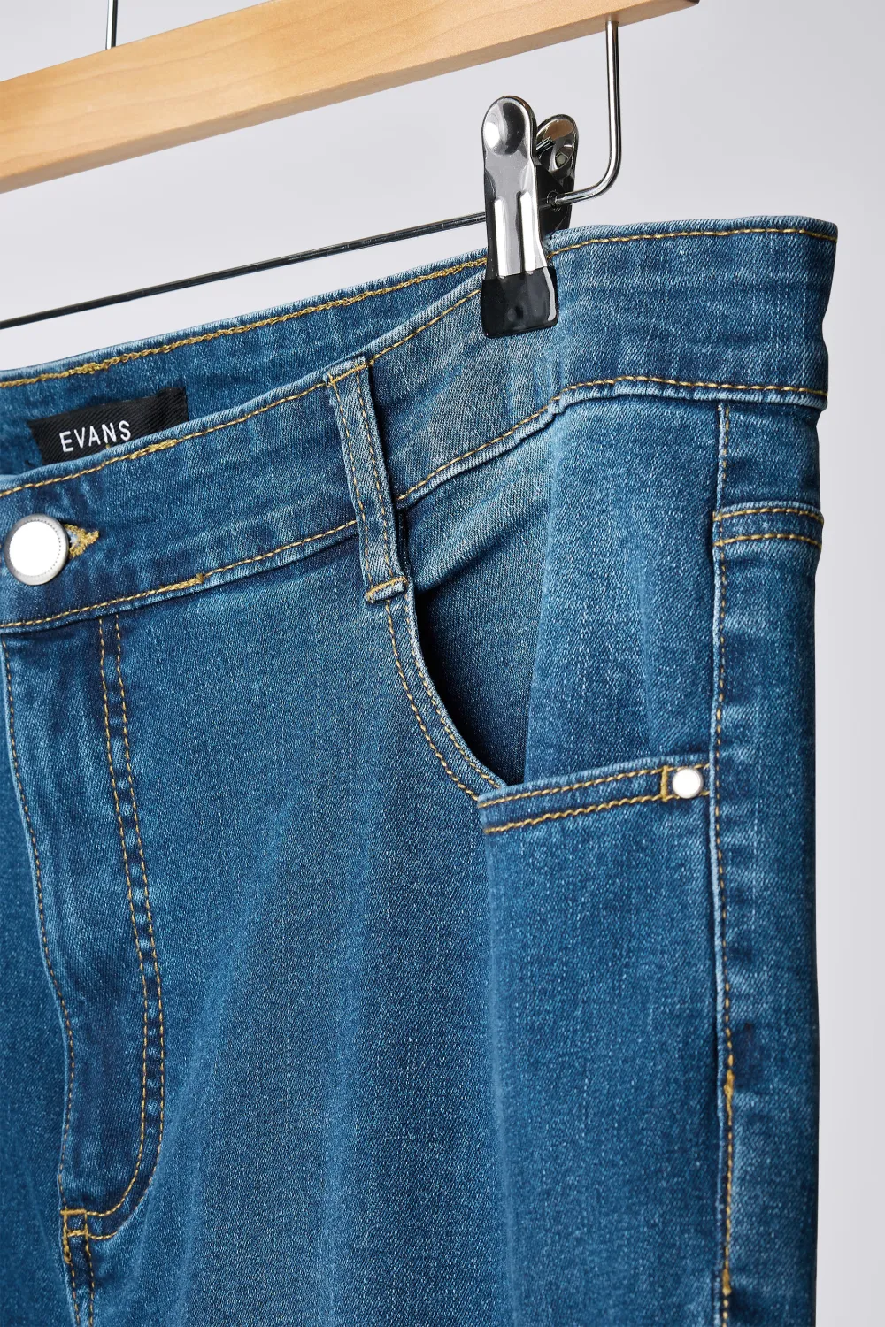 EVANS Curve Fit Black Bootcut Jeans