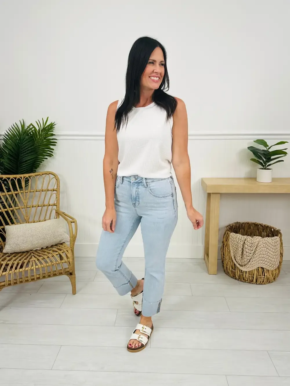 MOCO Exclusive Not Your Mother's Tummy Control Mom Jeans