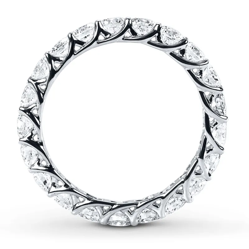 Diamond Eternity Ring 2 ct tw Round-cut 14K White Gold