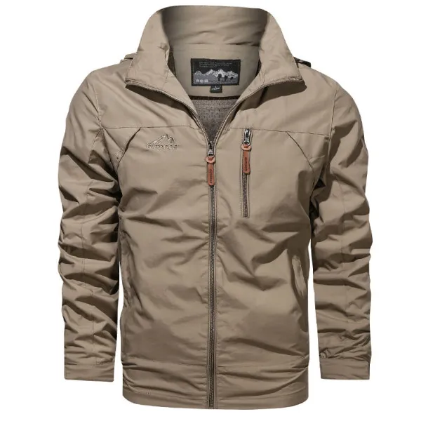 Men's Outdoor Waterproof And Windproof Hooded Jacket