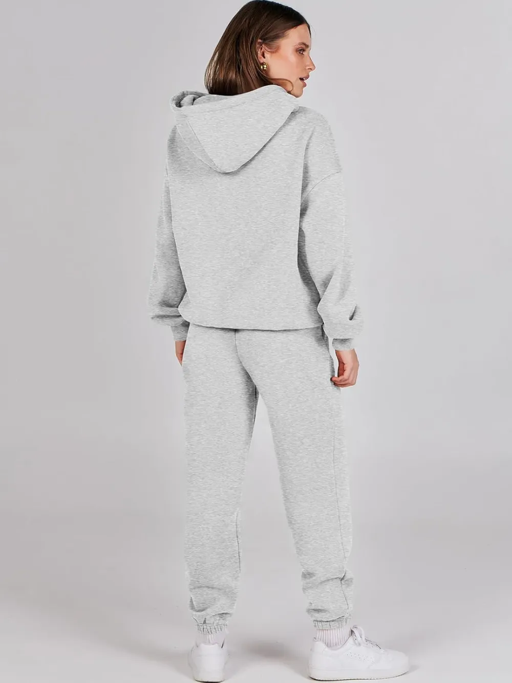 (Clearance Sale $1.99⚡) 2024 Women's Fall Oversized Casual Hoodie Two Piece Sweatshirt Jogging Pants Sweatshirt Set