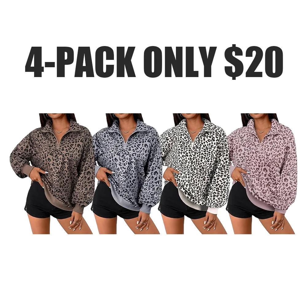 Women Casual Zip Up Sweatshirt