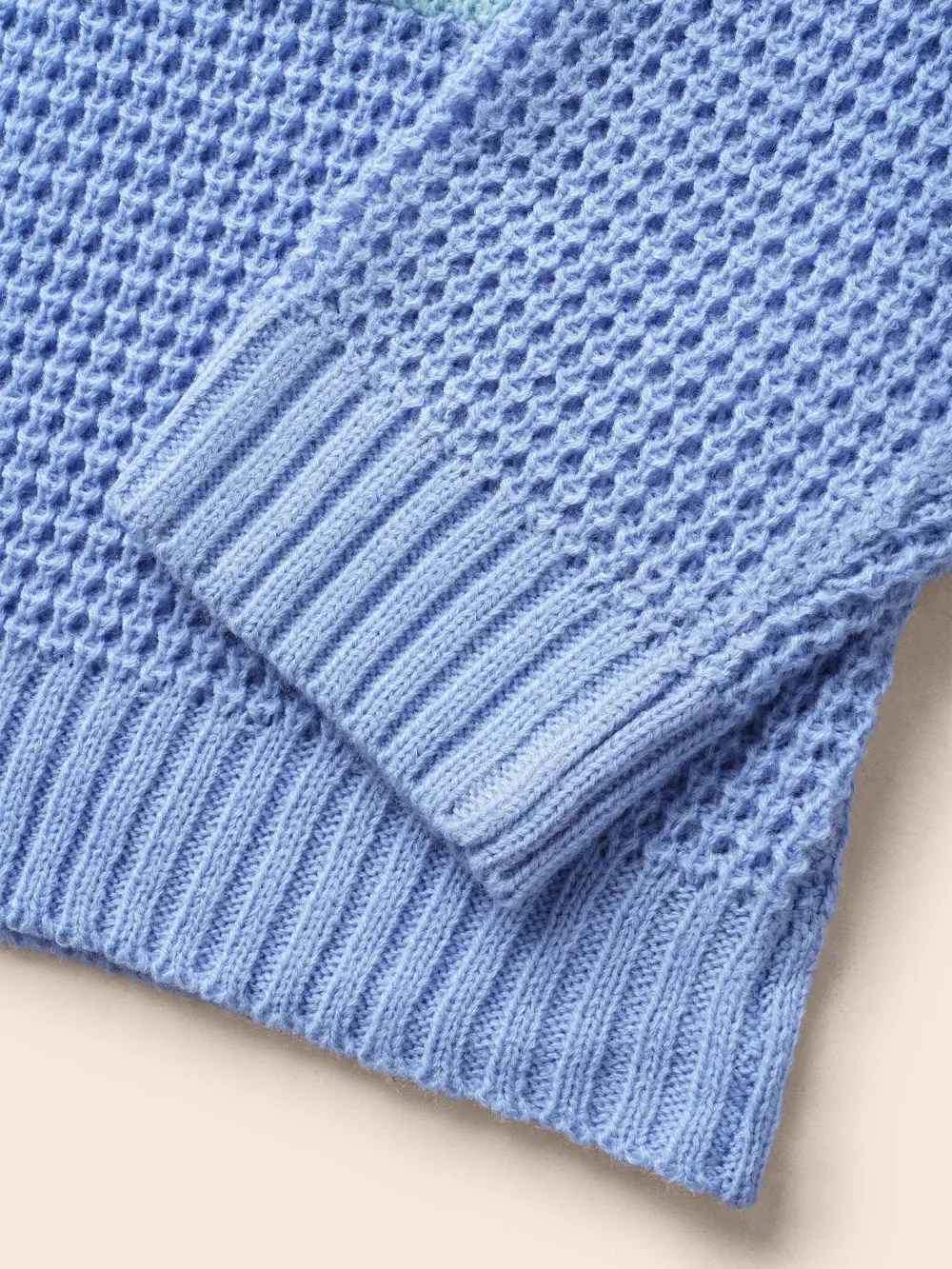 Colorblock Contrast Drop Shoulder Pocket Cardigan