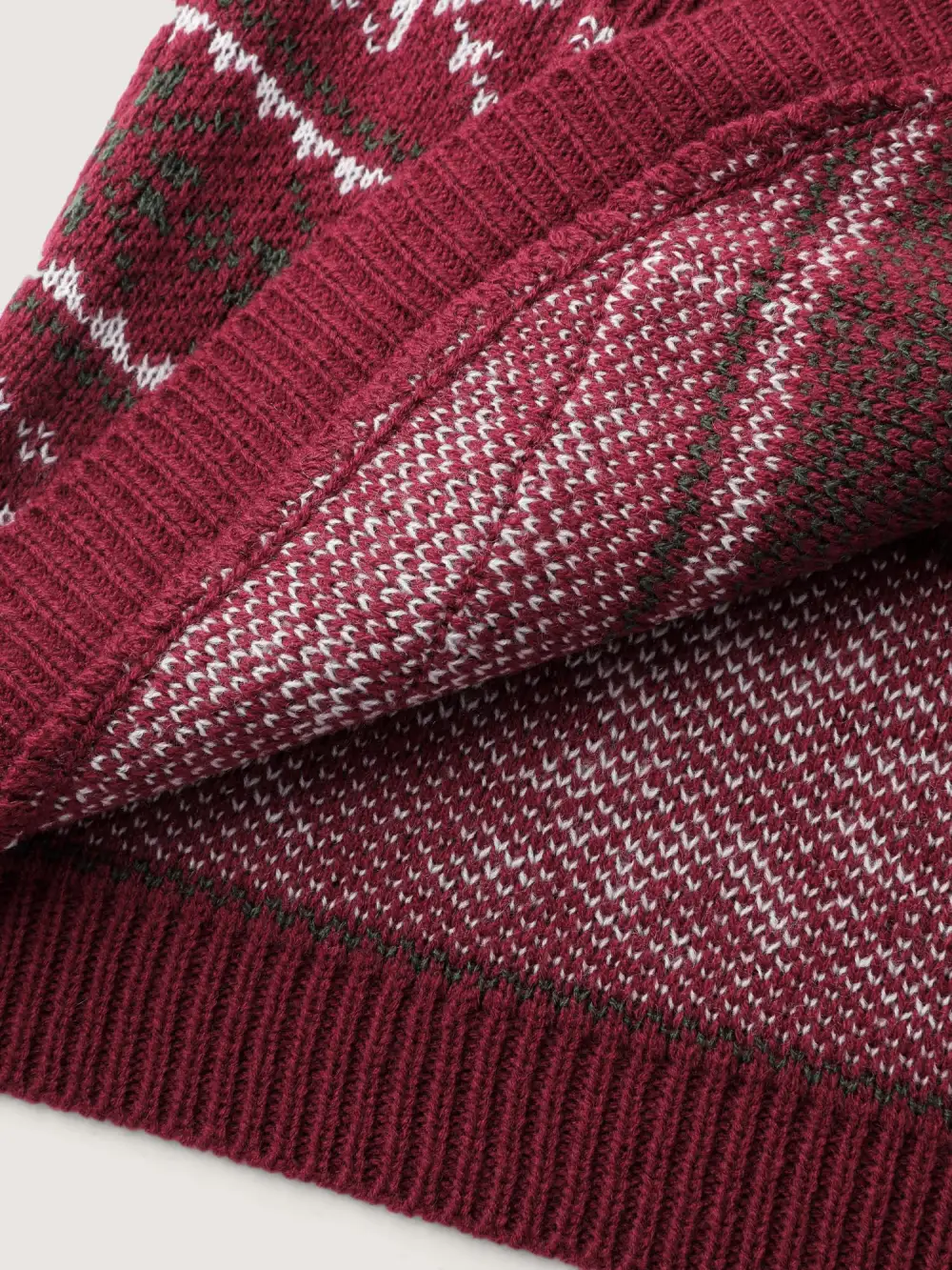 Holiday Curvy Hem Ribbed Knit Cardigan