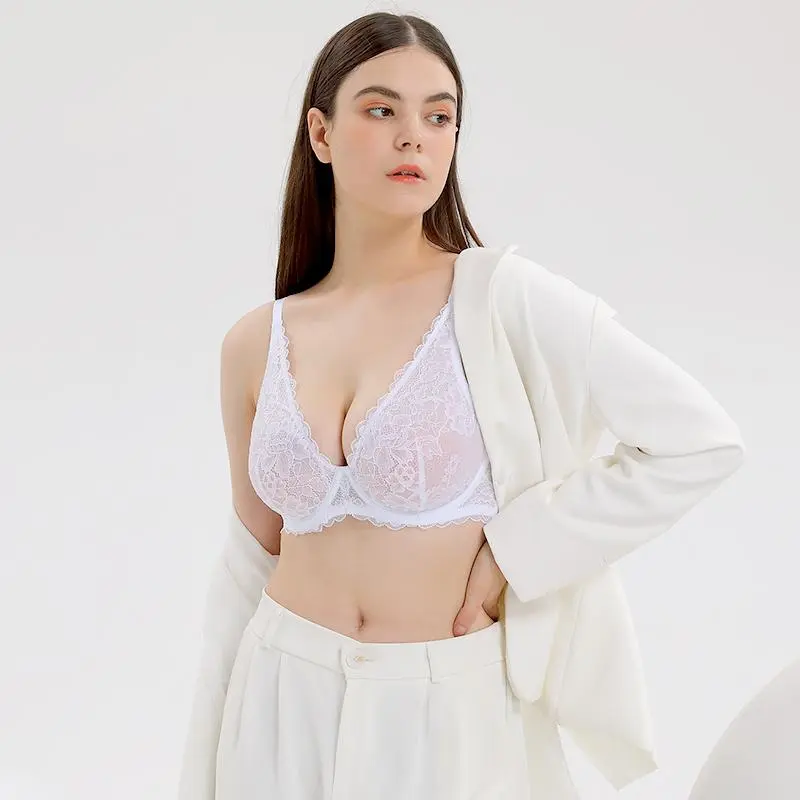 Sexy Sheer Lace Contour Plunge Bra® Support Everyday