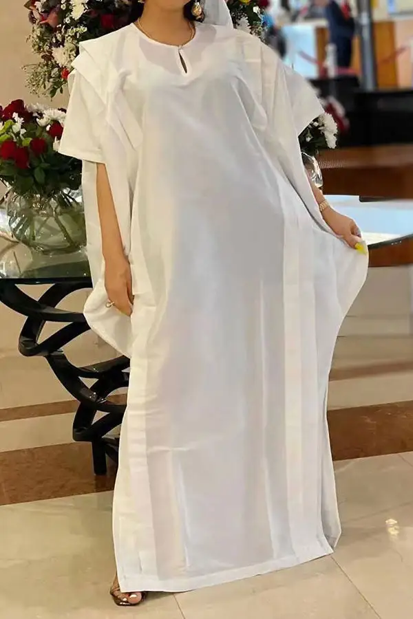  Pleated Dramatic Side Split Maxi Dress