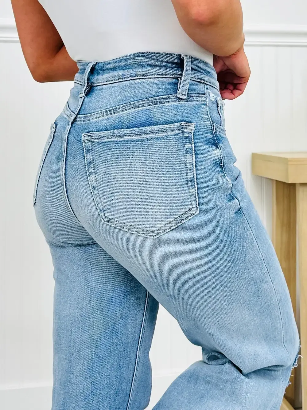The Bee's Knees Tummy Control Wide Leg Jeans