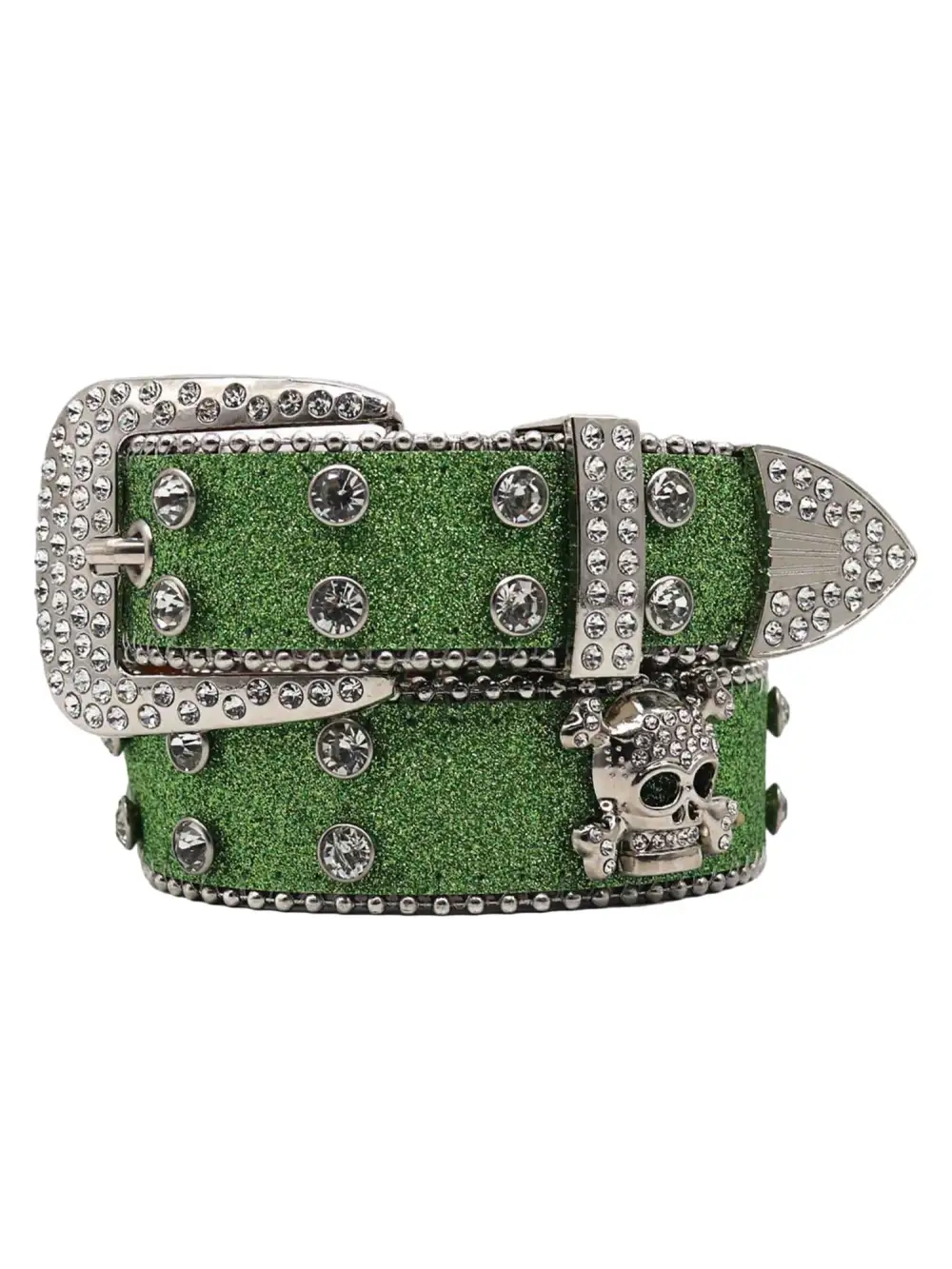 Rhinestone Skull Belt - 1668