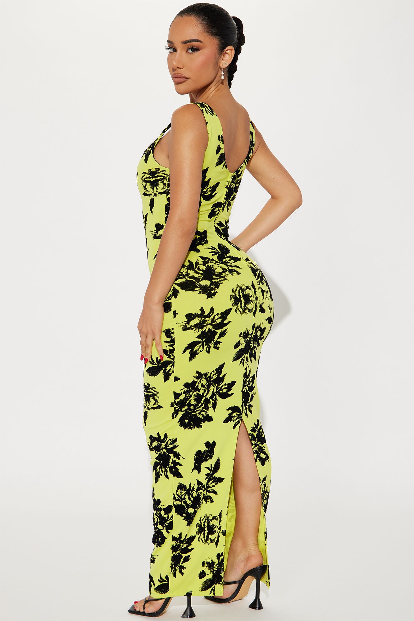 Palm Springs Floral Maxi Dress - Yellow