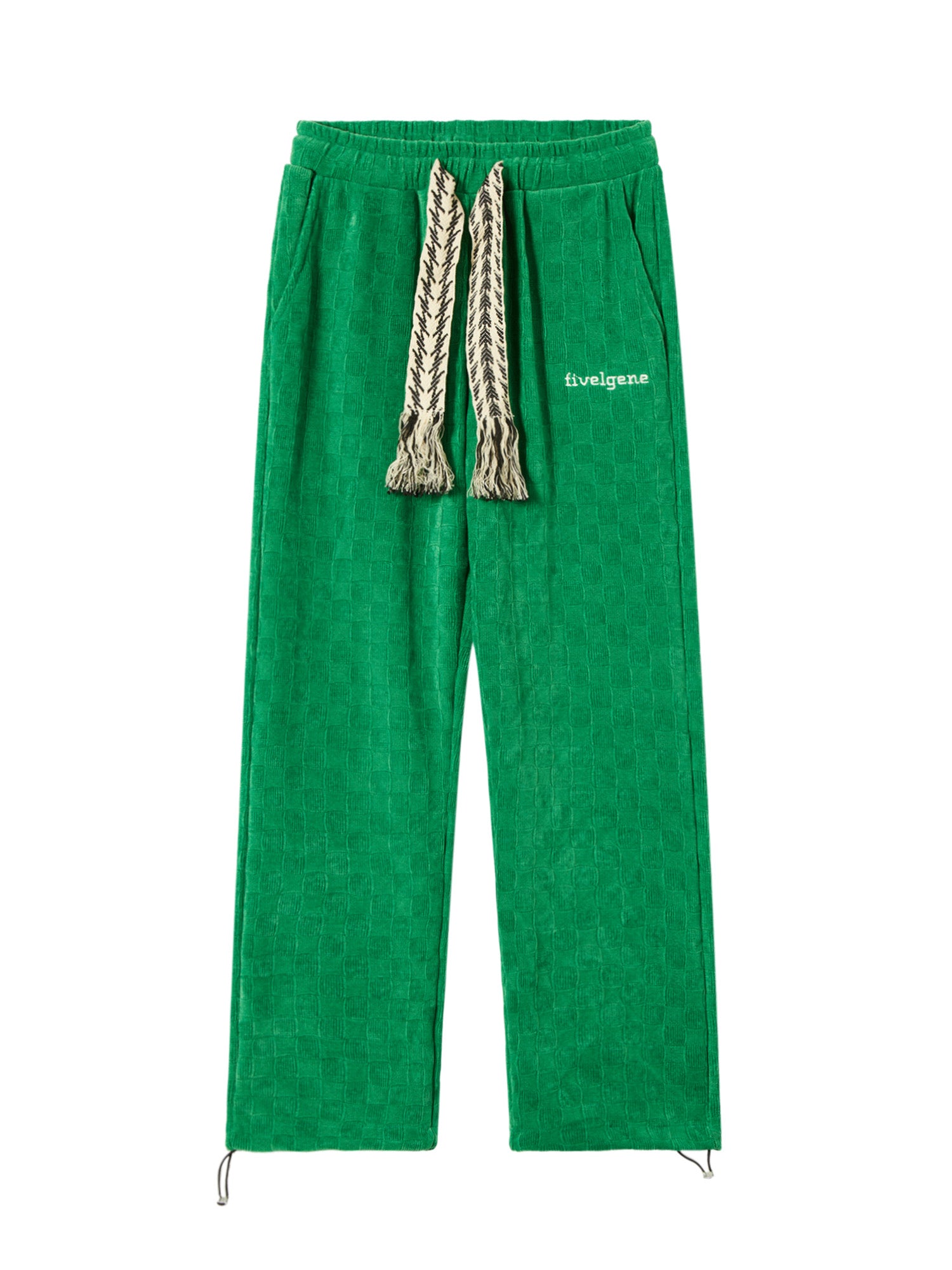 High Waist Straight Cotton Sweatpants -1284