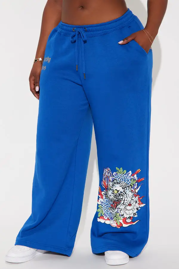 Tiger Lotus Ed Hardy Pant - CobaltBlue