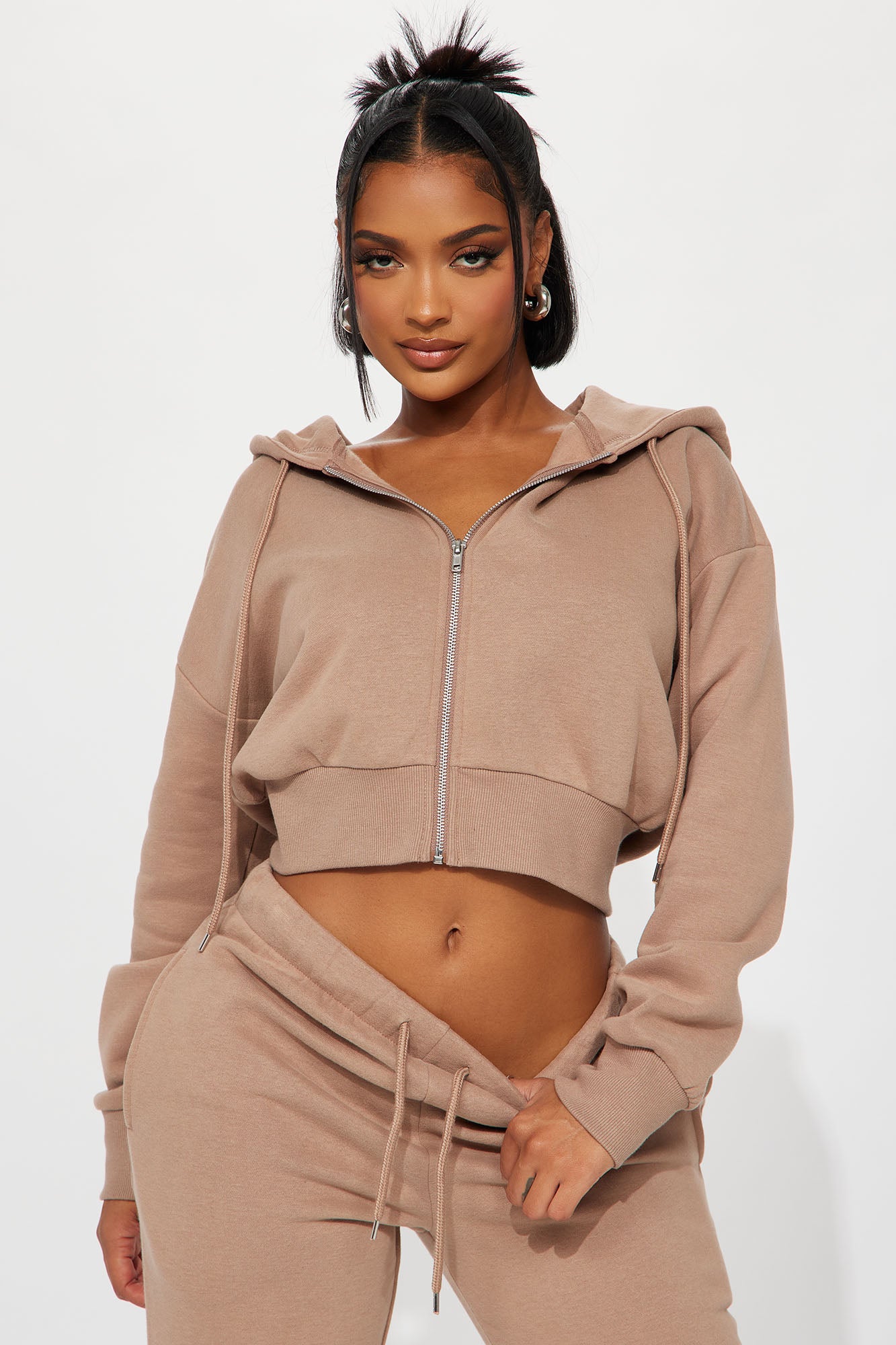 Brianna Jogger Pant Set - Mocha