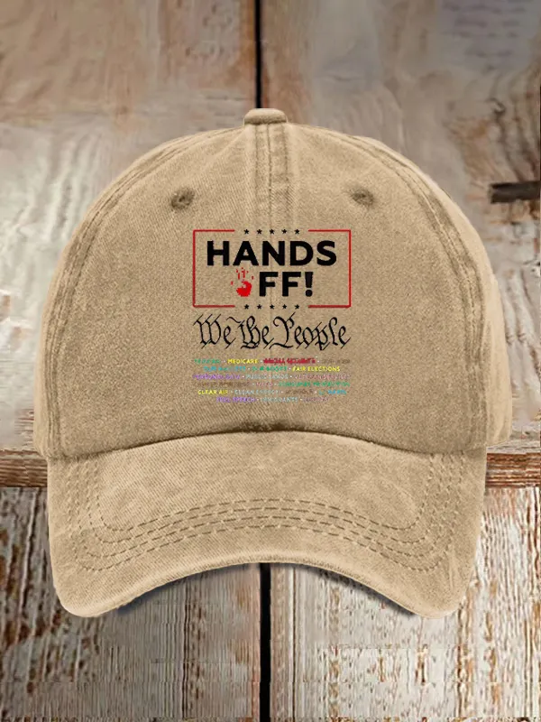 Unisex Hands Off Protest Baseball Cap