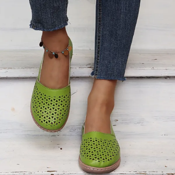 Women Wedges Orthopedic Hollow Out Vintage Sandals