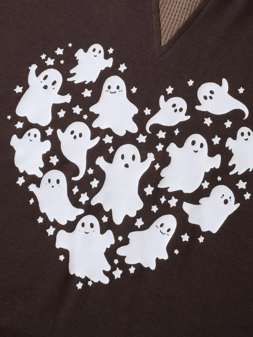 Haunted Heart Relaxed Fit Round Neck Sweatshirt