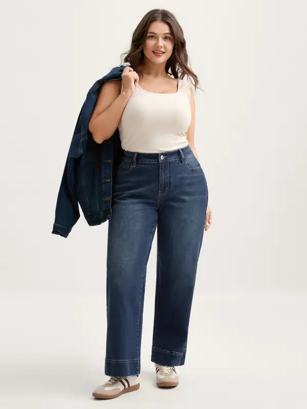 Retro Wash Straight-Leg Jeans