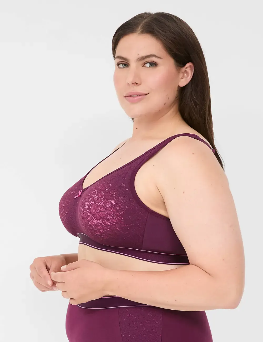 Cotton Unlined No-Wire Bra With Lace