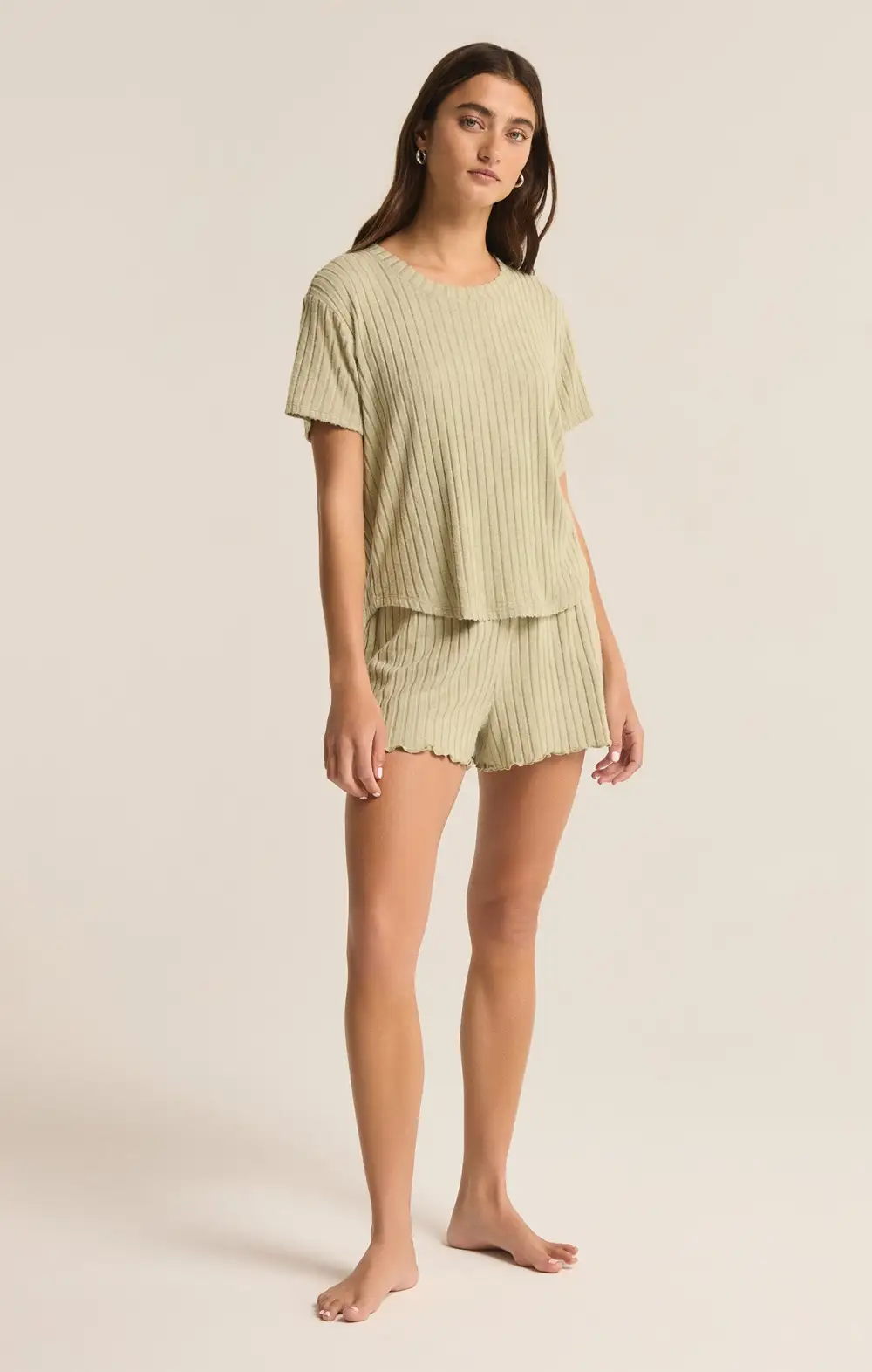 Dawn Smocked Rib Short
