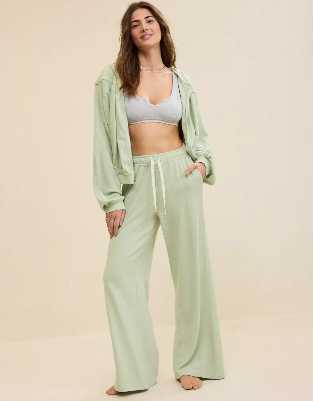 Women's 2-Piece Set: Soft Life Full Zip Sweatshirt & Soft Life Trouser