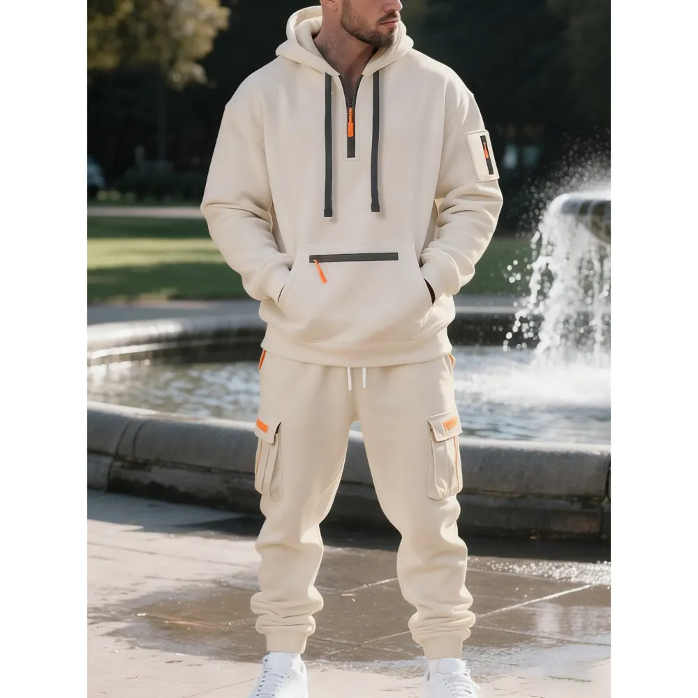 Men's Warm Fleece-Lined Workwear Set